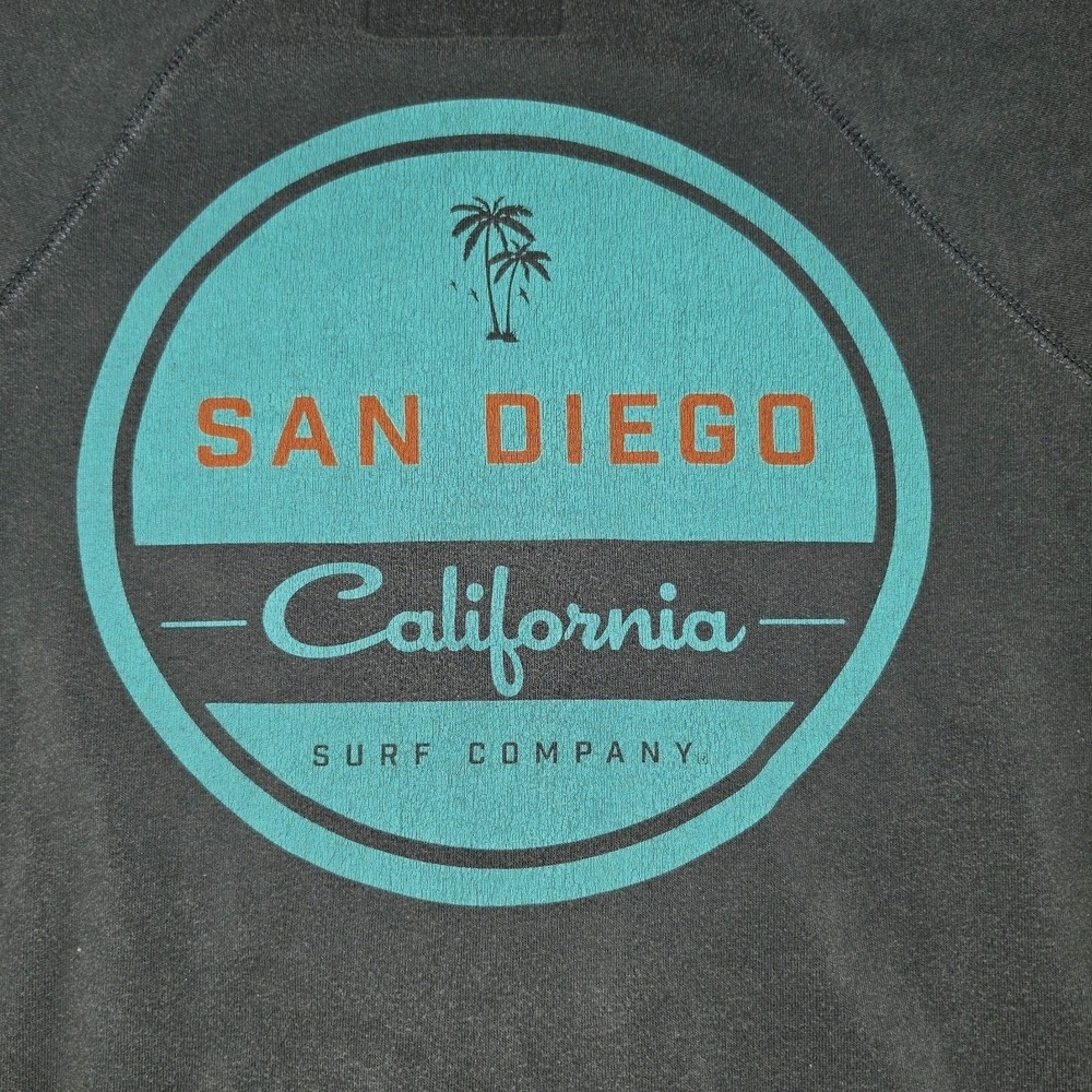 TechStyles Telluride San Diego Sweatshirt Men's Gray Graphic Pullover, Size M